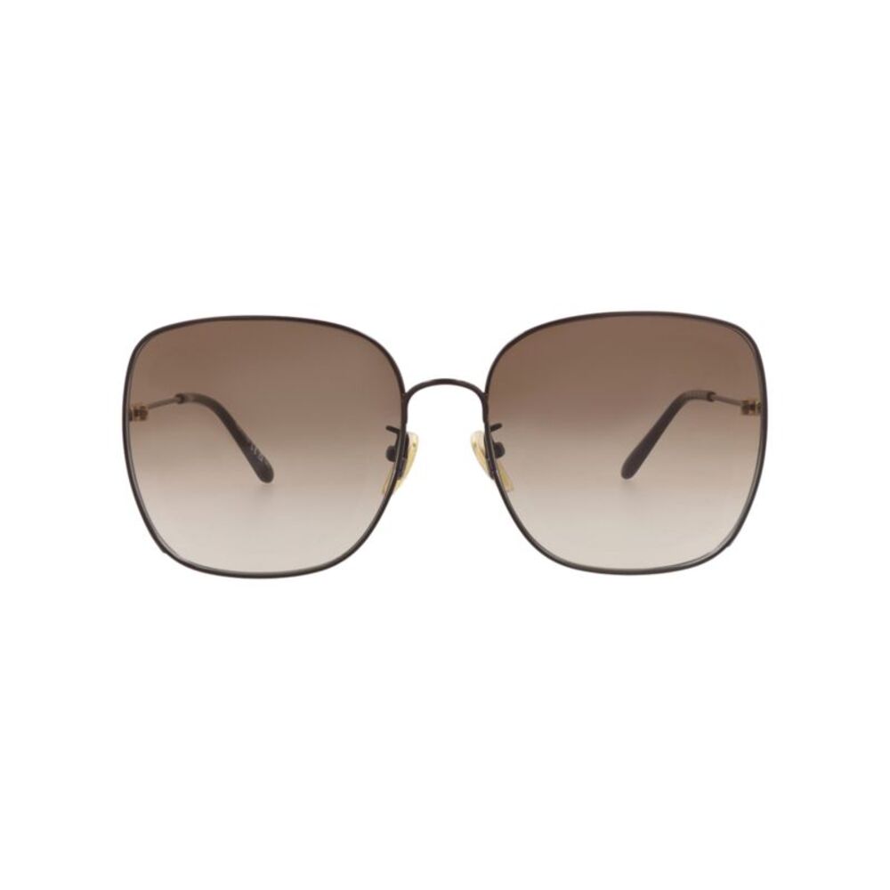 Chloé Square-Frame Metal Sunglasses Red Womens